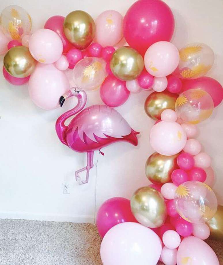 110 Decoração para festa tropical flamingo – Via: Etsy