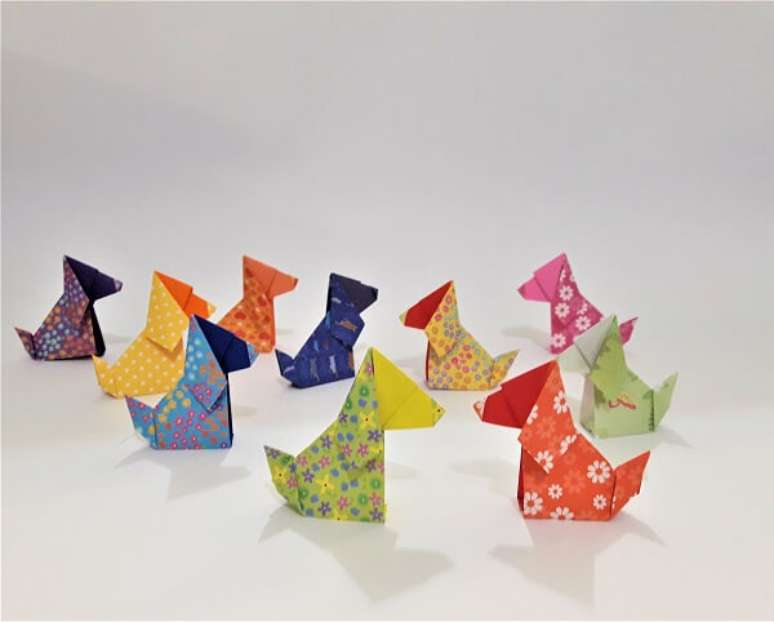32. Usar diferentes folhas deixam seu origami mais criativo – Foto: Via Pinterest