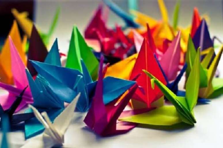 13. Origamis de pássaro significam boa sorte – Foto: Chanel Fake