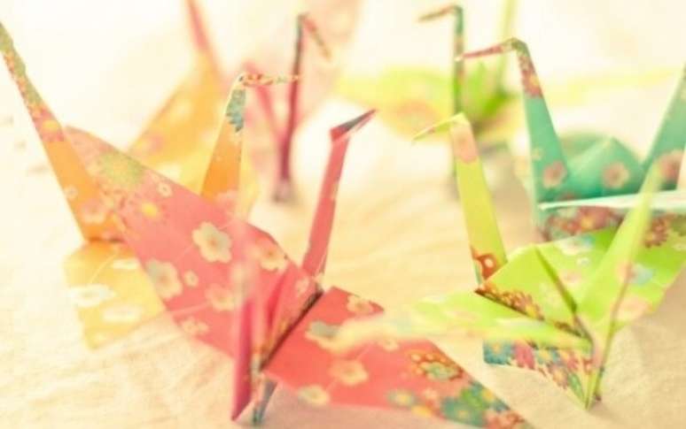 3. O origami fácil pássaro é um dos mais conhecidos do mundo – Foto: Muito Chique