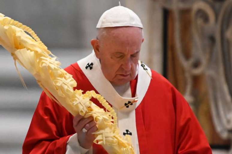 Papa Francisco na missa do Domingo de Ramos