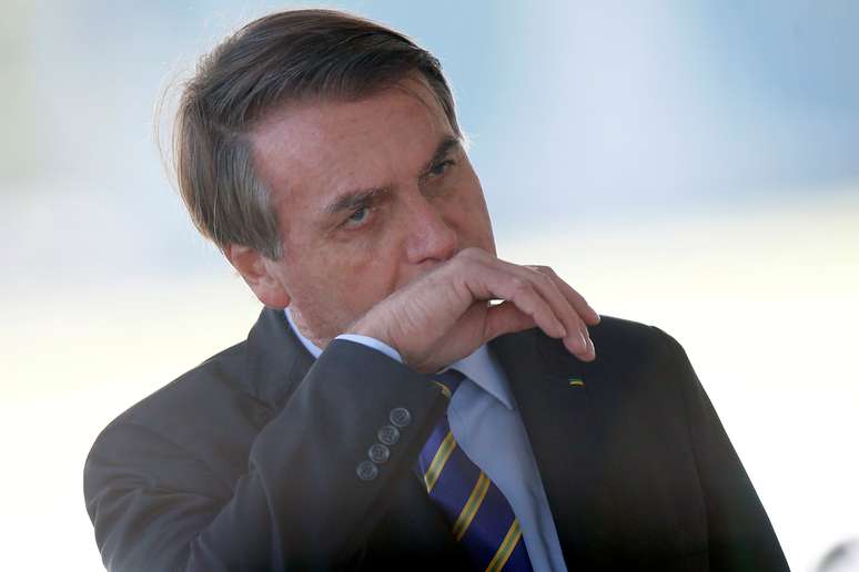 Bolsonaro chega ao Palácio da Alvorada 8/4/2020 REUTERS/Adriano Machado