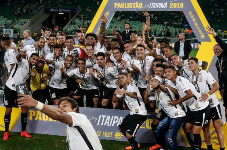 Corinthians relembrou a conquista do Paulistão 2018 (Foto: Divulgação)