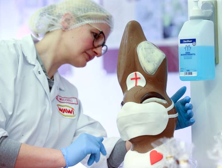 Fábrica de chocolate alemã em Pirmasens 9/4/2020 REUTERS/Ralph Orlowski