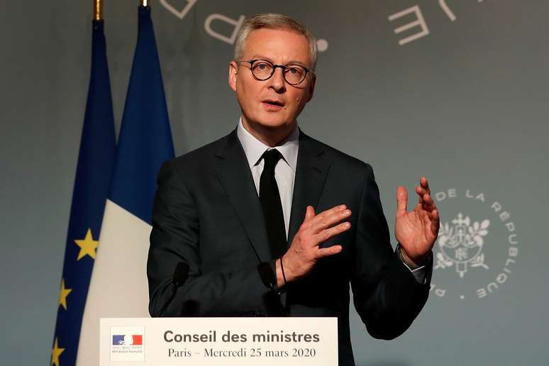 Ministro das Finanças da França, Bruno Le Maire.  Francois Mori/Pool via REUTERS