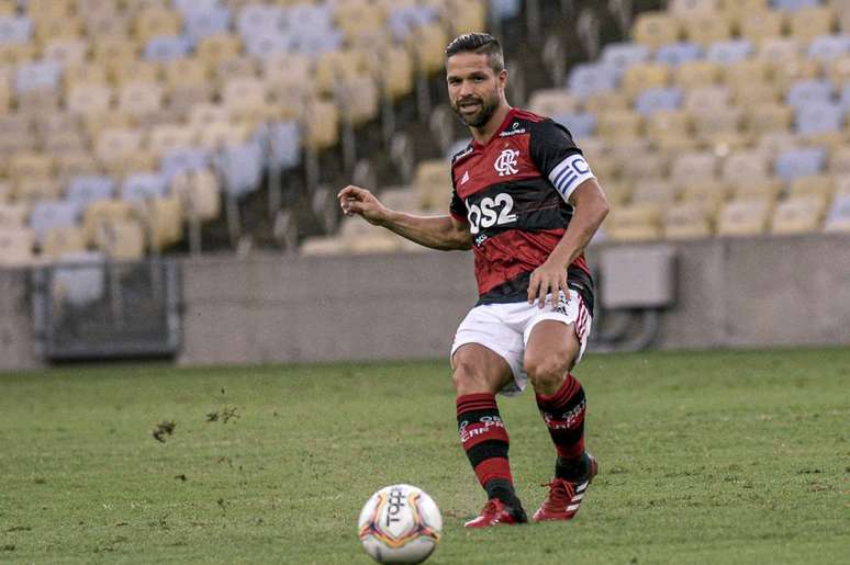 Diego é um dos jogadores do Flamengo com covid-19 (Foto: Divulgação/Marcelo Cortes/CRF)