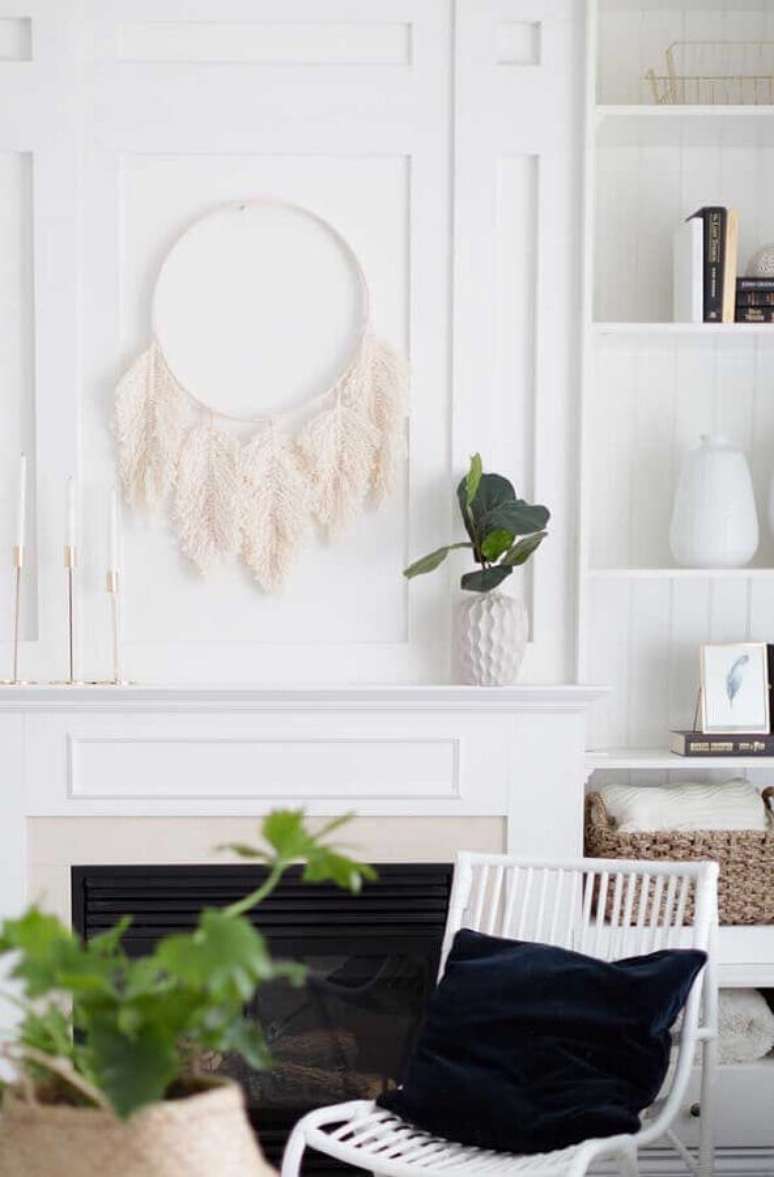 9. Decoração clean para sala de estar com filtro dos sonhos – Foto: Pinterest