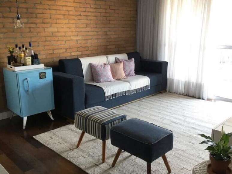 29. Decora&ccedil;&atilde;o de apartamento pequeno e simples &ndash; Foto: De Casa Nova