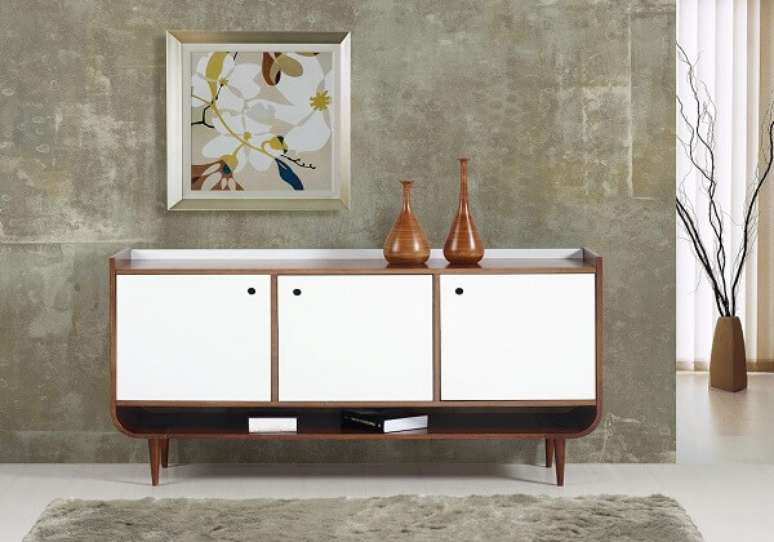 58. Modelo de buffet com p&eacute;s de palito. Fonte: Pinterest