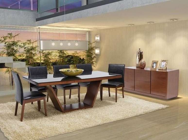 50. Modelo de buffet para sala de jantar simples. Fonte: Pinterest