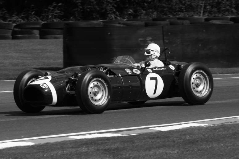 Moss dirige o Lotus-Climax no GP de Alemanha de 1961, sua última vitória.