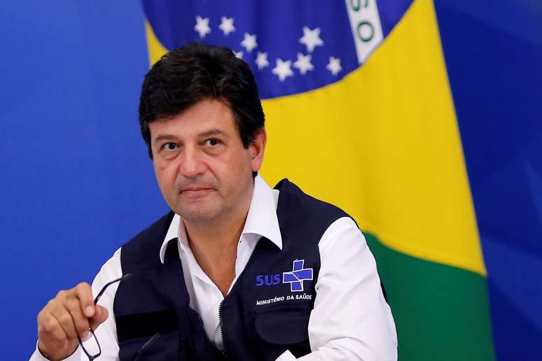 Ministro da Saúde, Luiz Henrique Mandetta, em Brasília
07/04/2020
REUTERS/Adriano Machado