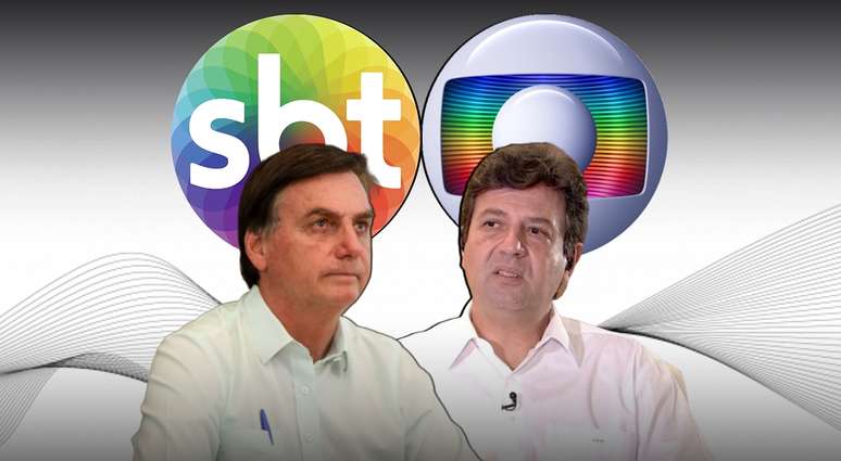 Bolsonaro e Mandetta polarizaram as atenções no horário nobre da televisão brasileira no domingo
