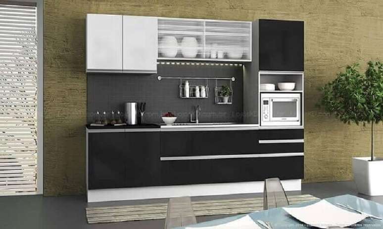 5. Infelizmente a cozinha modulada nem sempre ocupa o ambiente do modo desejado – Foto: Lojas KD