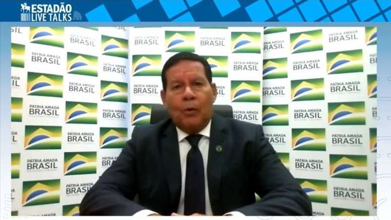 Vice-presidente Hamilton Mourão no ‘Estadão Live Talks’