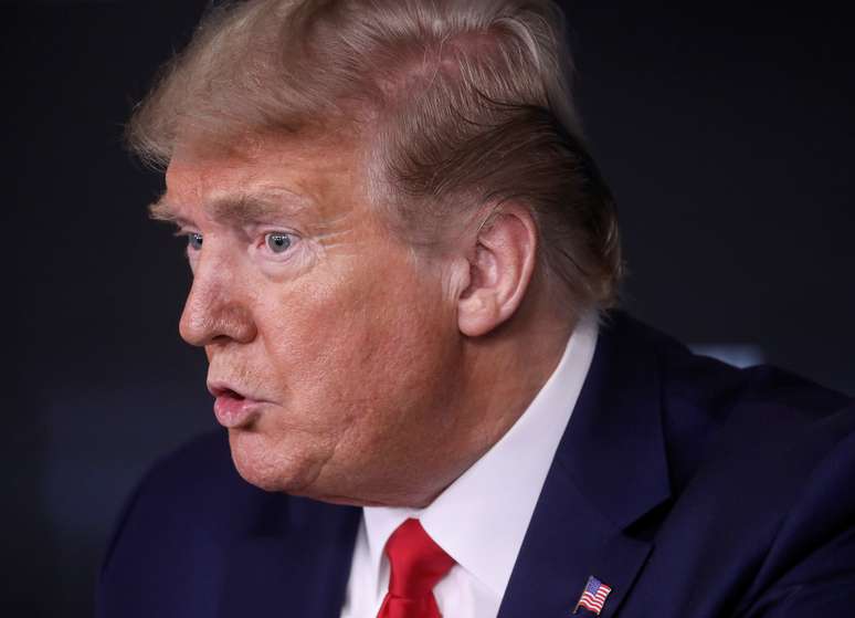 Presidente dos EUA, Donald Trump, em Washington
13/04/2020
REUTERS/Leah Millis
