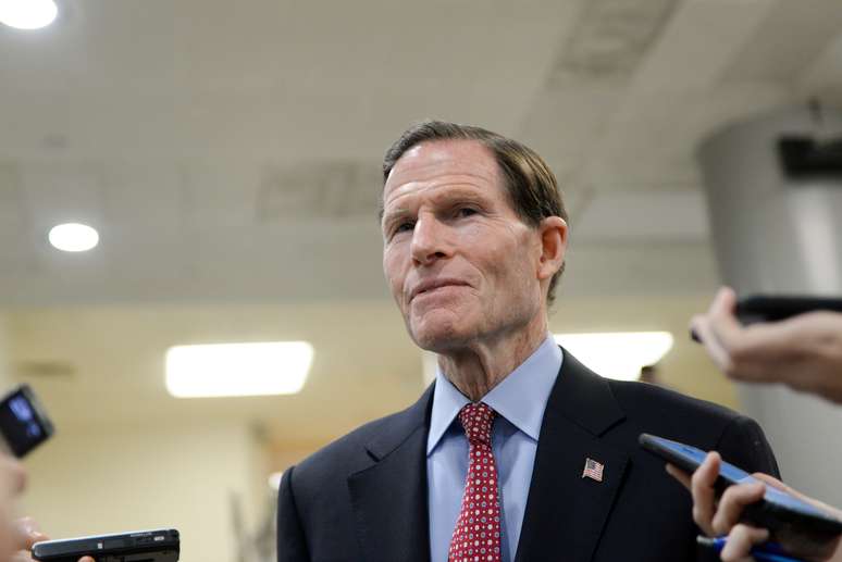 Senador dos EUA Richard Blumenthal. 4/2/2020. REUTERS/Erin Scott