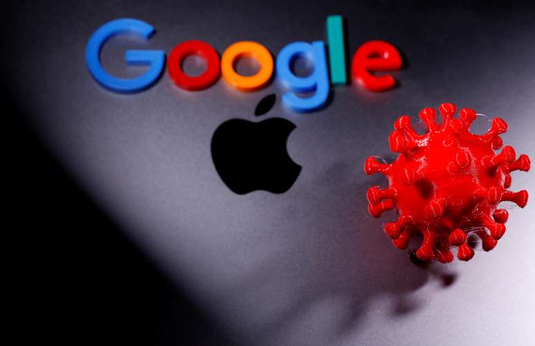 Logotipo do Google em 3D. 12/4/2020. REUTERS/Dado Ruvic