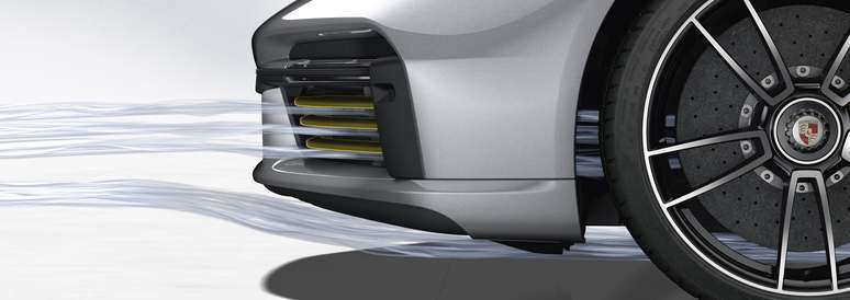 Entrada de ar para resfriamento aberta.