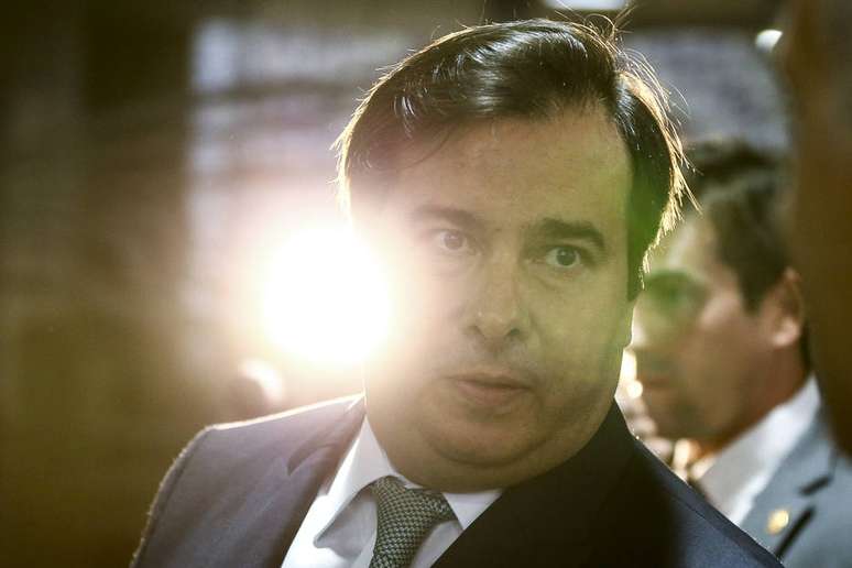 O presidente da Câmara, Rodrigo Maia