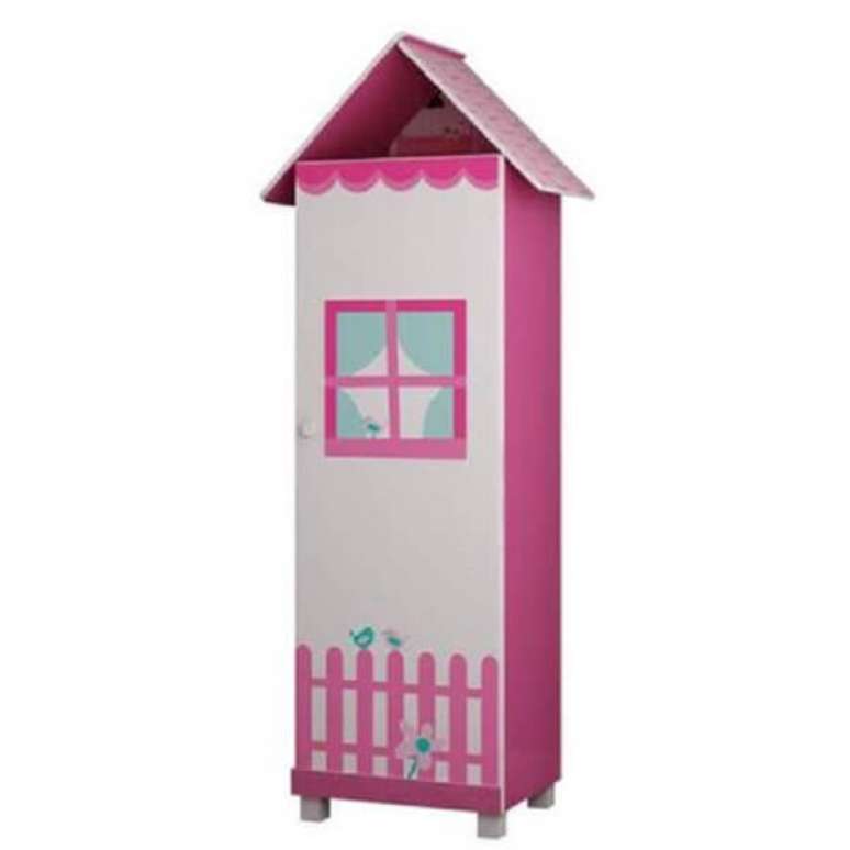 40. Modelo de sapateira infantil estilo casinha pink. Fonte: Pinterest