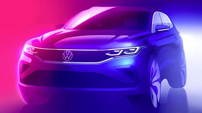 Sketch divulgado pela Volkswagen: novidade chega este ano na Europa.