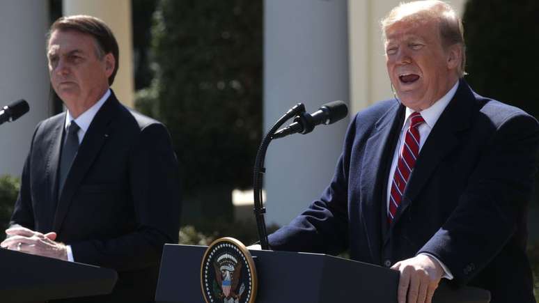 Bolsonaro e Trump demostraram simpatia mútua após reunião em março deste ano