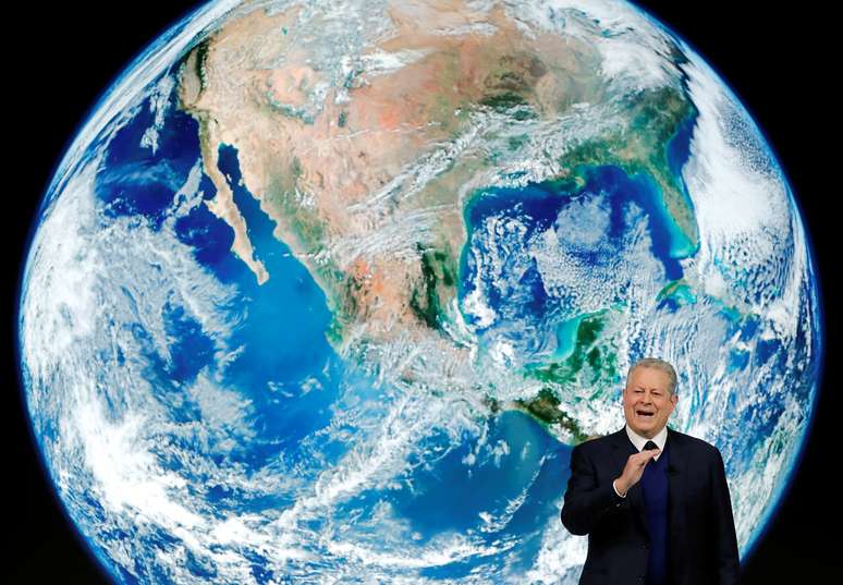 Ex-vice presidente dos EUA e ativista do clima Al Gore durante reunião do Fórum Econômico Mundial em Davos
22/01/2019
REUTERS/Arnd Wiegmann