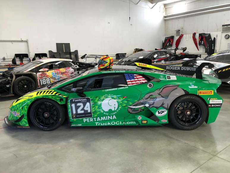 Carro que Leo Lamelas usará no Lamborghini Super Trofeo (Divulgação/RF1)