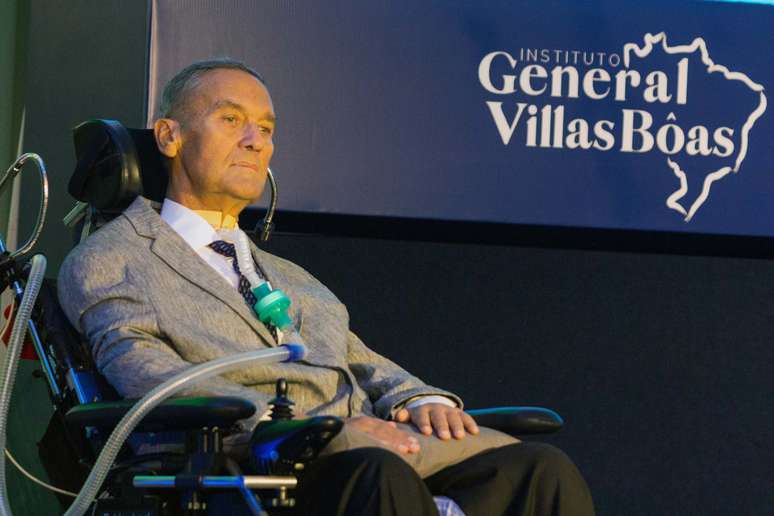 General Villas Bôas durante cerimônia de lançamento do Instituto General Villas Bôas no Centro Internacional de Convenções do Brasil, em Brasília (DF)