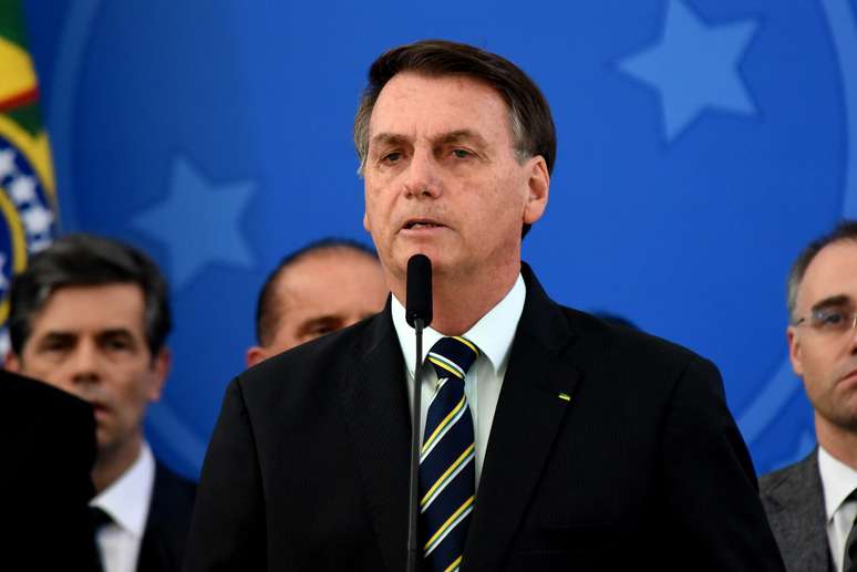 Coletiva do Presidente Jair Bolsonaro apos pedido de demissao do Ex-Ministro da Justica Sergio Moro