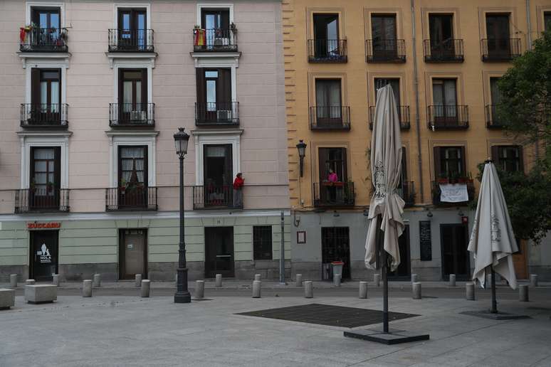 Madrid durante período de lockdown devido ao surto do Covid-19
27/04/2020
REUTERS/Susana Vera