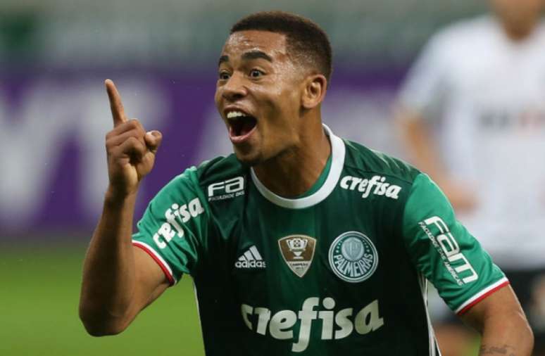 Clube escolheu os cinco principais gols de Gabriel Jesus em 2015 e 2016 (Cesar Greco/Agência Palmeiras/Divulgação)