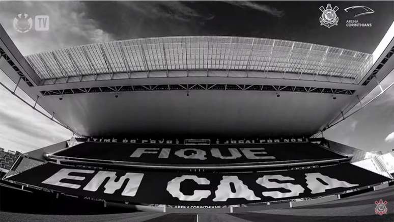 Corinthians tem se mobilizado pelo isolamento desde o início da pandemia (Foto: Reprodução/Corinthians TV)