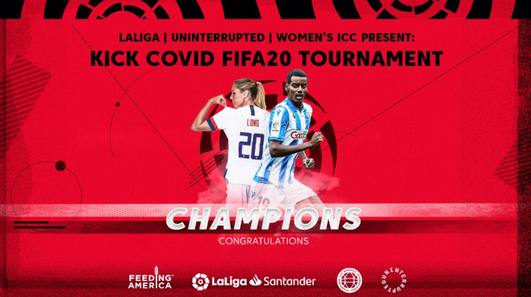 Long e Isak venceram o Kick Covid Fifa 20 – Foto: Reprodução