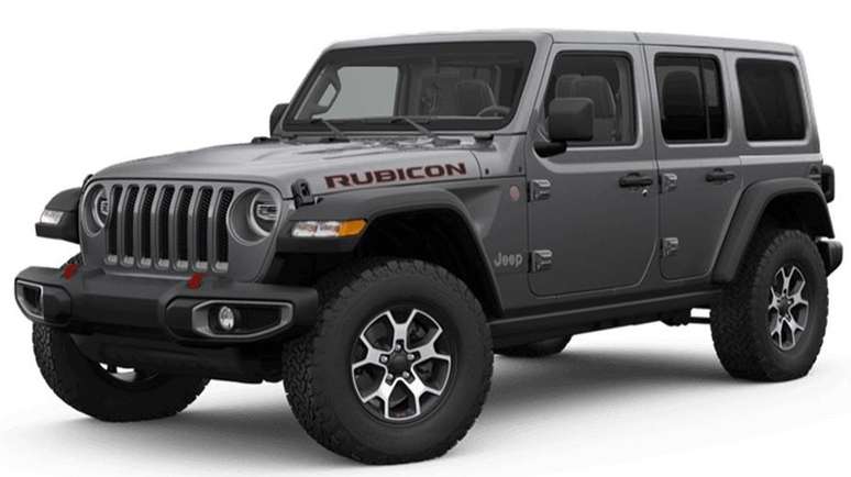 O Wrangler Rubicon tem suspens&atilde;o 5 cm mais alta e pneus lameiros BF Goodrich de 33&rdquo;.