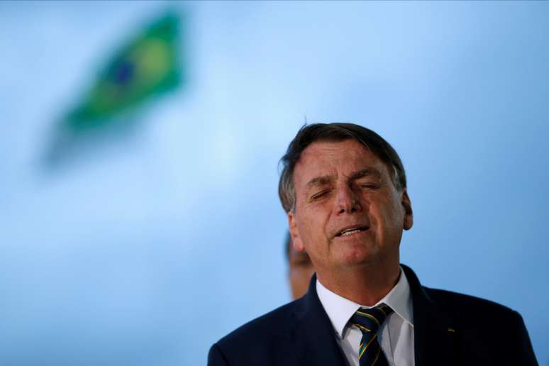 Presidente Jair  Bolsonaro em Brasília
20/04/2020 REUTERS/Ueslei Marcelino