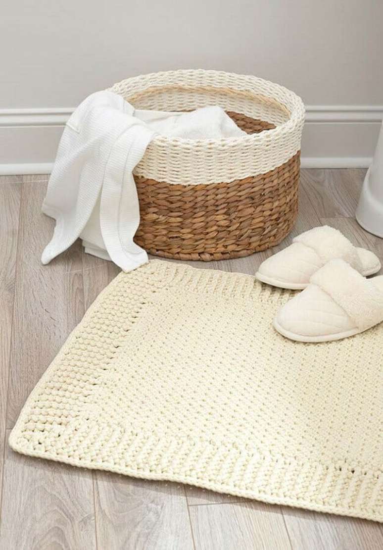 52. Invista em jogos de banheiro personalizados para o seu ambiente decorado &ndash; Foto: Apartment Therapy