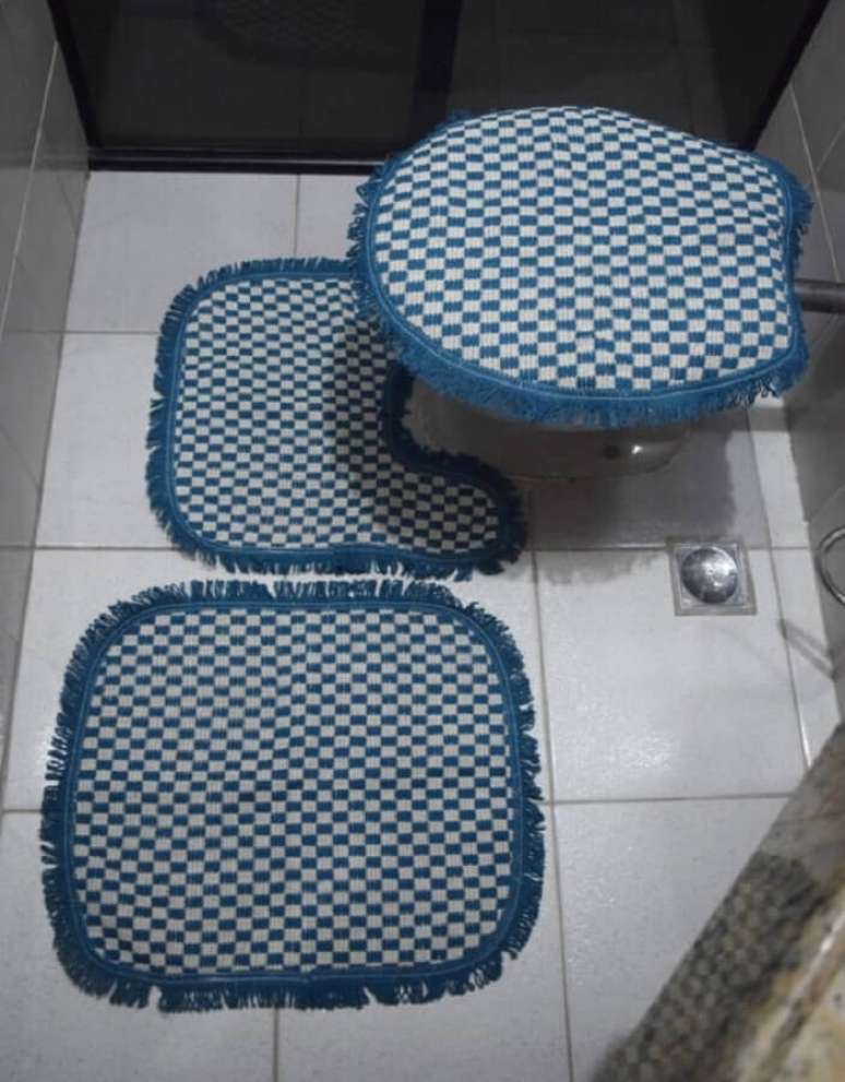 51. Decora&ccedil;&atilde;o com modelo de jogo de banheiro simples &ndash; Foto: Ponto da Arte