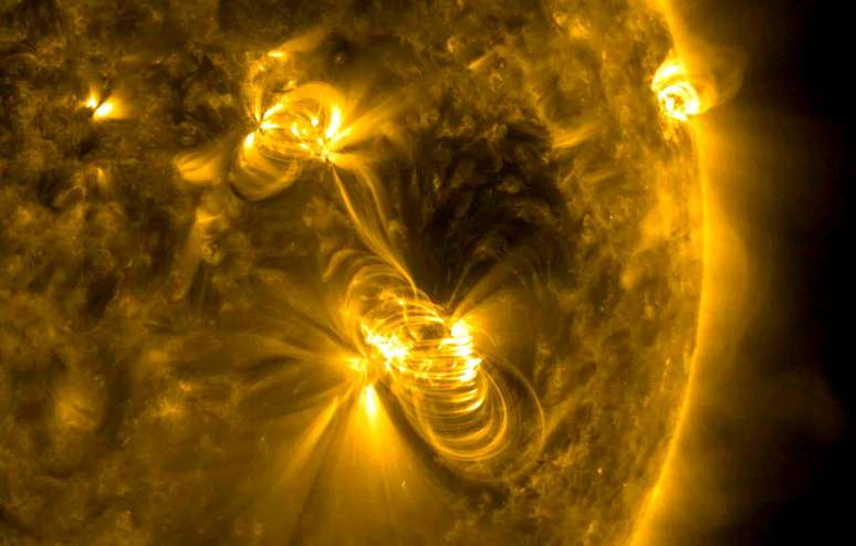 Imagem solar feita pela Nasa. 14/7/2017.  Nasa/Solar Dynamics Observatory/Handout via REUTERS  
