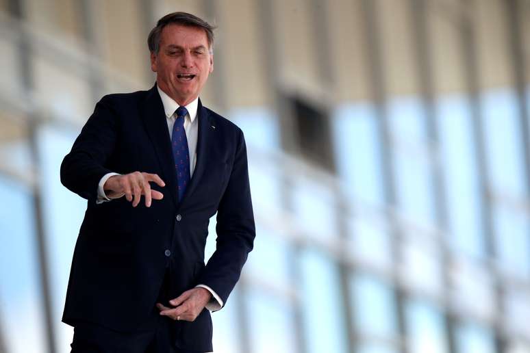 Presidente Jair Bolsonaro no Palácio do Planalto
27/04/2020 REUTERS/Ueslei Marcelino