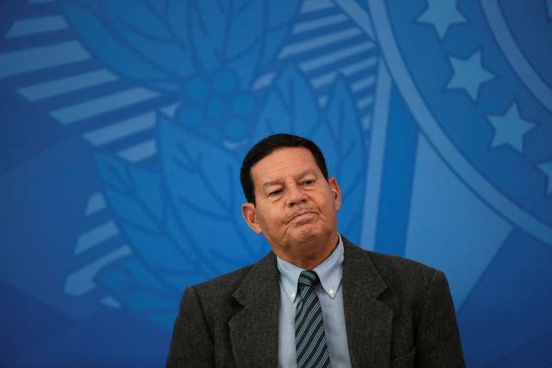 Vice-presidente Hamilton Mour&atilde;o em Bras&iacute;lia
17/04/2020 REUTERS/Ueslei Marcelino
