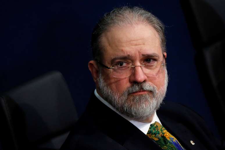 Procurador-geral da República, Augusto Aras, durante cerimônia de posse
 2/10/2019 REUTERS/Adriano Machado