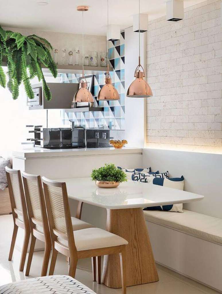 62. Centro de mesa de jantar com plantas &ndash; Via: Minha Casa