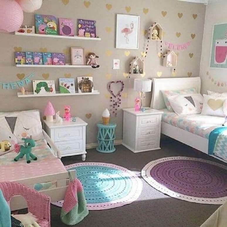 25. Leve em consideração os gostos pessoais da criança na hora de fazer a decoração de quarto do unicórnio – Foto: Pinterest