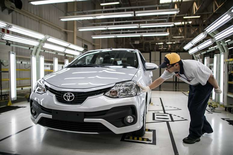 Toyota Etios teve 620 mil unidades produzidas em Sorocaba (SP).