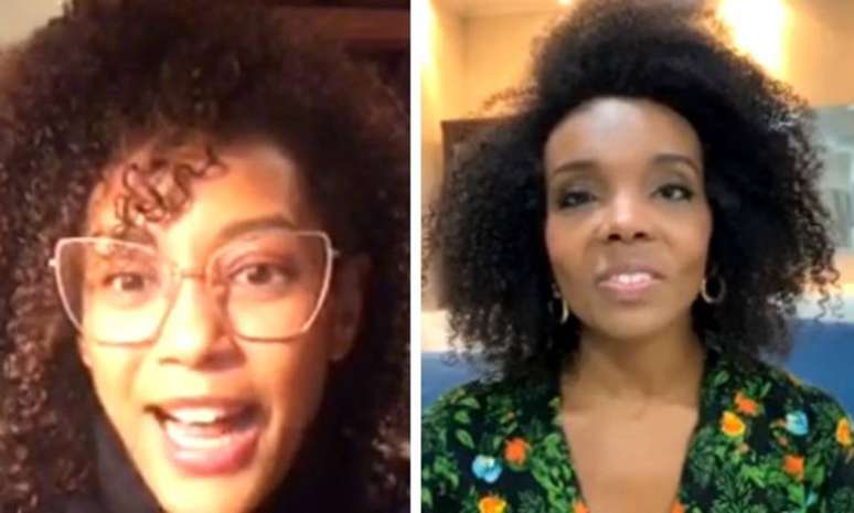 Ta&iacute;s Ara&uacute;jo e Thelma Assis em live