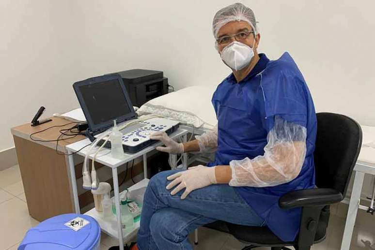 Ex-jogador, Marcel é formado em medicina e trabalha em Jundiaí durante a pandemia (Foto: Arquivo pessoal)