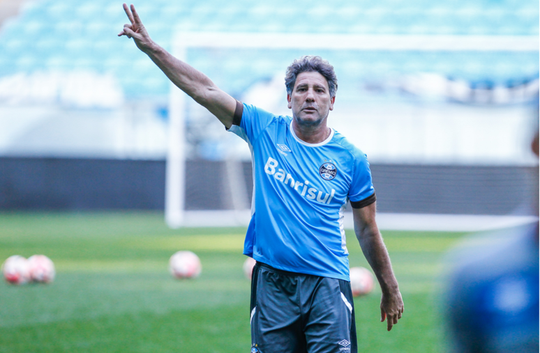 Renato Gaúcho pode levar Grêmio a se classificar nesta terça às oitavas de final da Libertadores (Foto: Divulgação/Lucas Uebel)