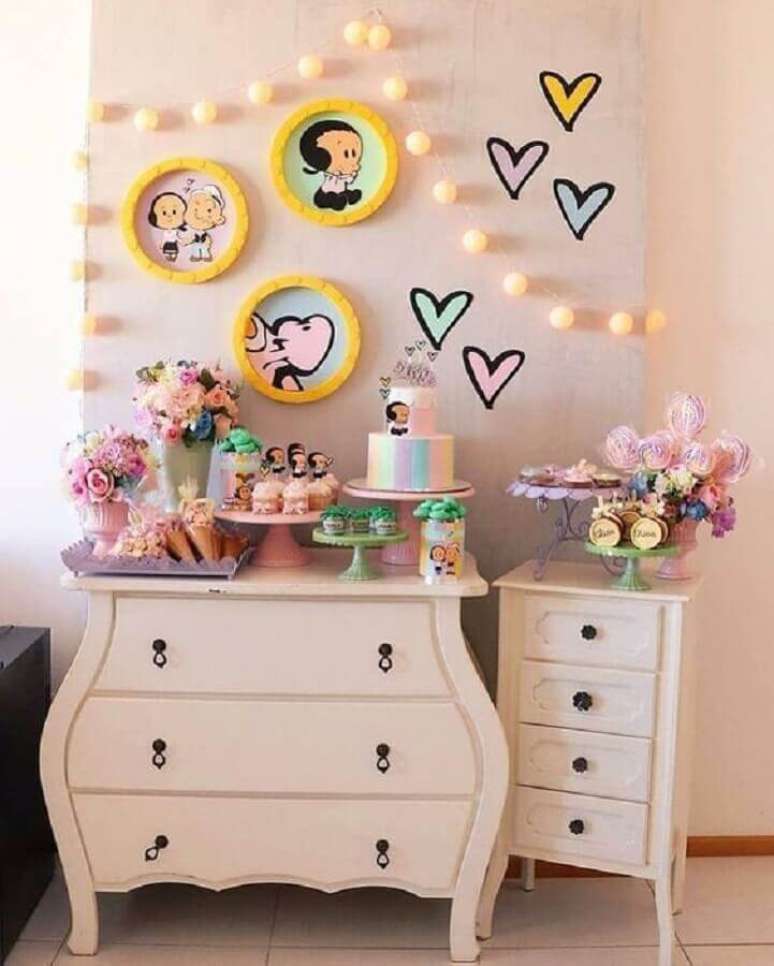 50.&nbsp;Festa Popeye e Olivia Palita como temas de mesvers&aacute;rio &ndash; Foto: Ideias de Casa